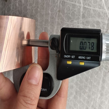 New project Copper mylar tape with Cu/PET 25/50μm. 1 CU25 PET50 0.078mm