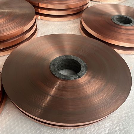 copper polyester tape before packing copper polyester tape