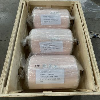 copper pet tape jumbo roll package